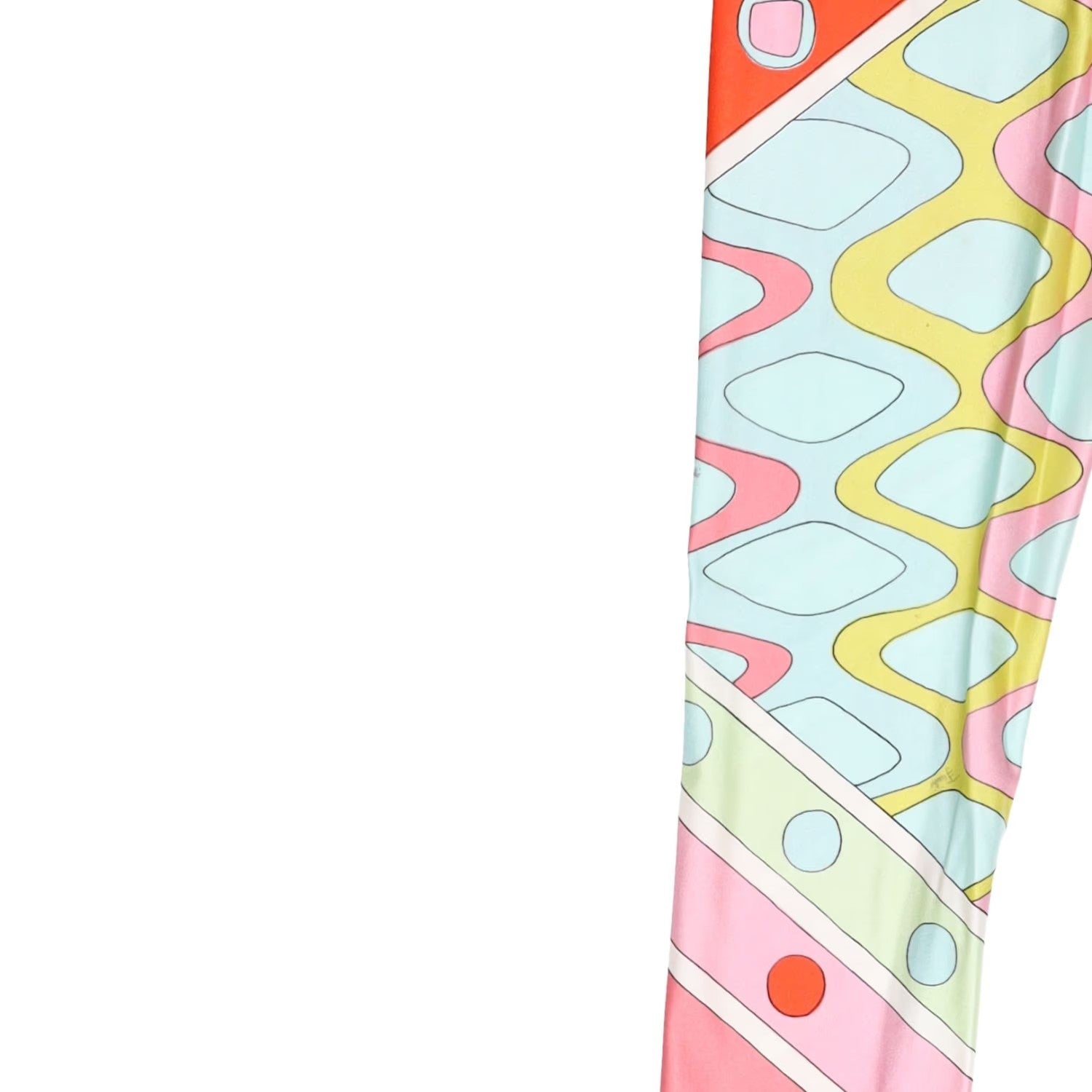 EMILIO PUCCI Womens Shiny Lycra Leggings In Vivara Multicoloured Size 8 RRP 400 — View 6