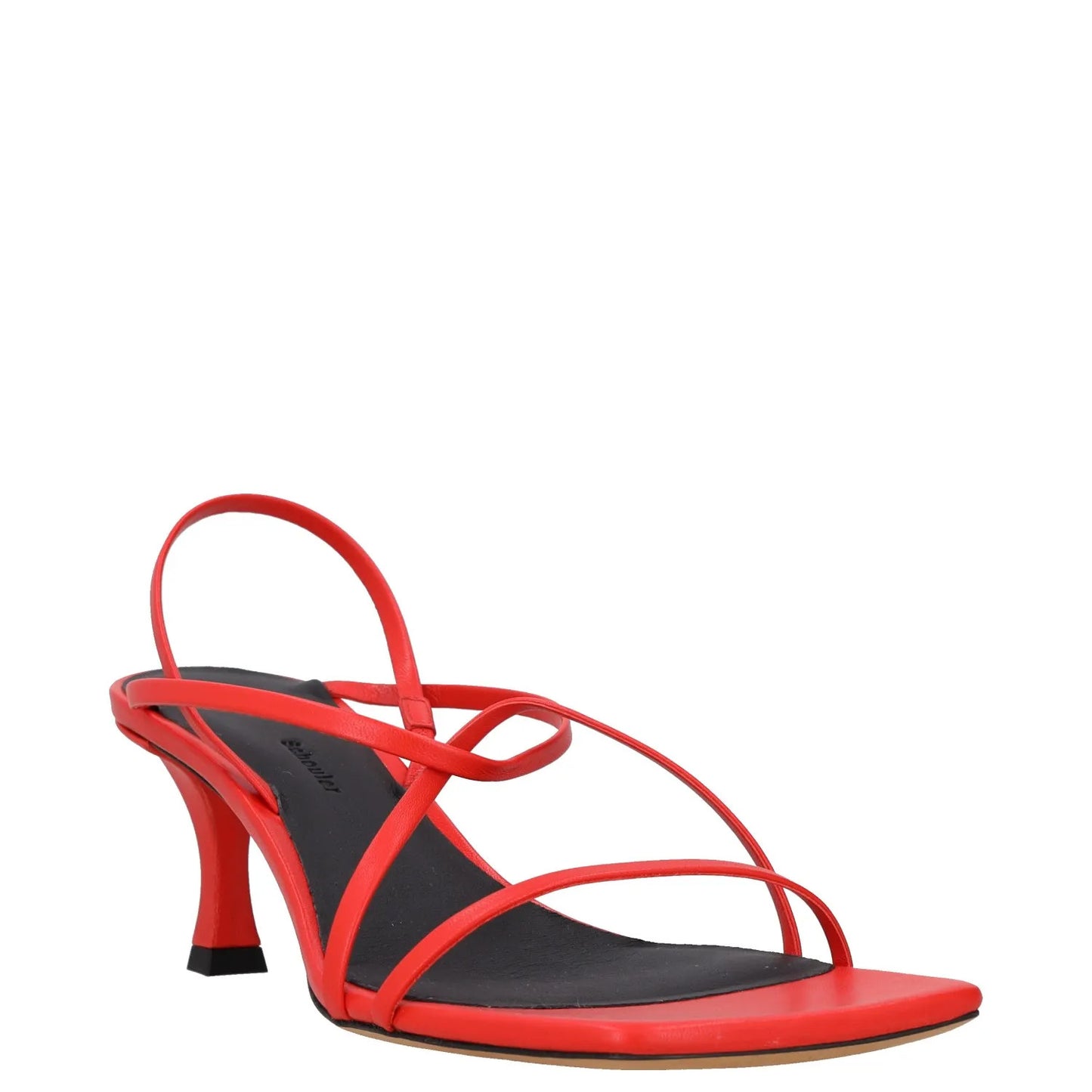 PROENZA SCHOULER Womens Square Strappy Sandals 60mm High Heel Red UK 3.5 RRP 475 — View 2