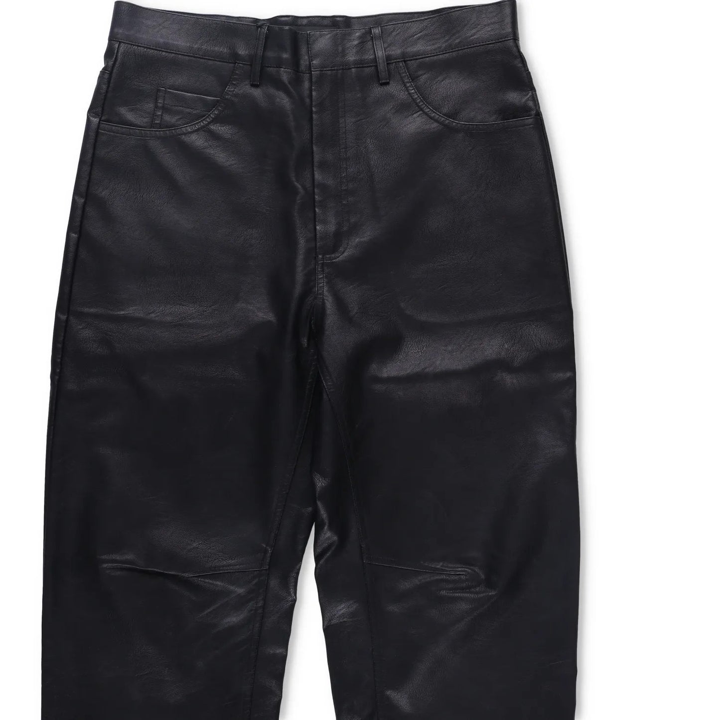 ENTIRE STUDIOS Mens Wet Pants Faux Leather Black 5 Pocket Zip Size S RRP 175.3 — View 5