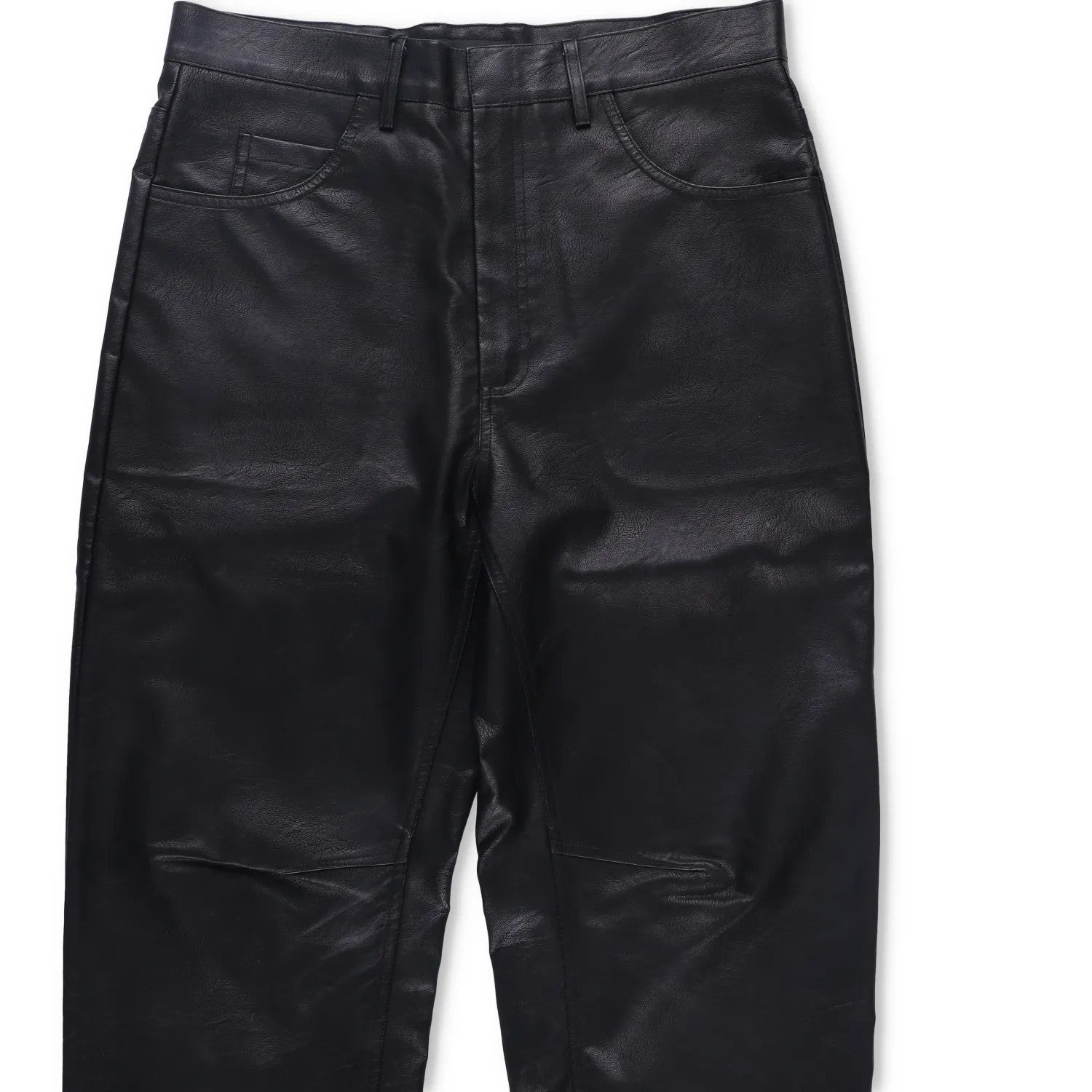 ENTIRE STUDIOS Mens Wet Pants Faux Leather Black 5 Pocket Zip Size S RRP 175.3 — View 5