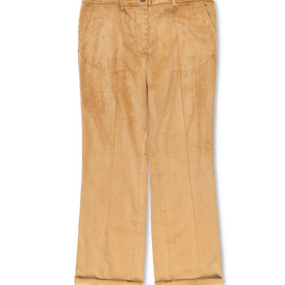 MIU MIU Men Velluto Coste Chino Trousers Yellow Corduroy Slash Pocket 46 RRP1220 — View 3