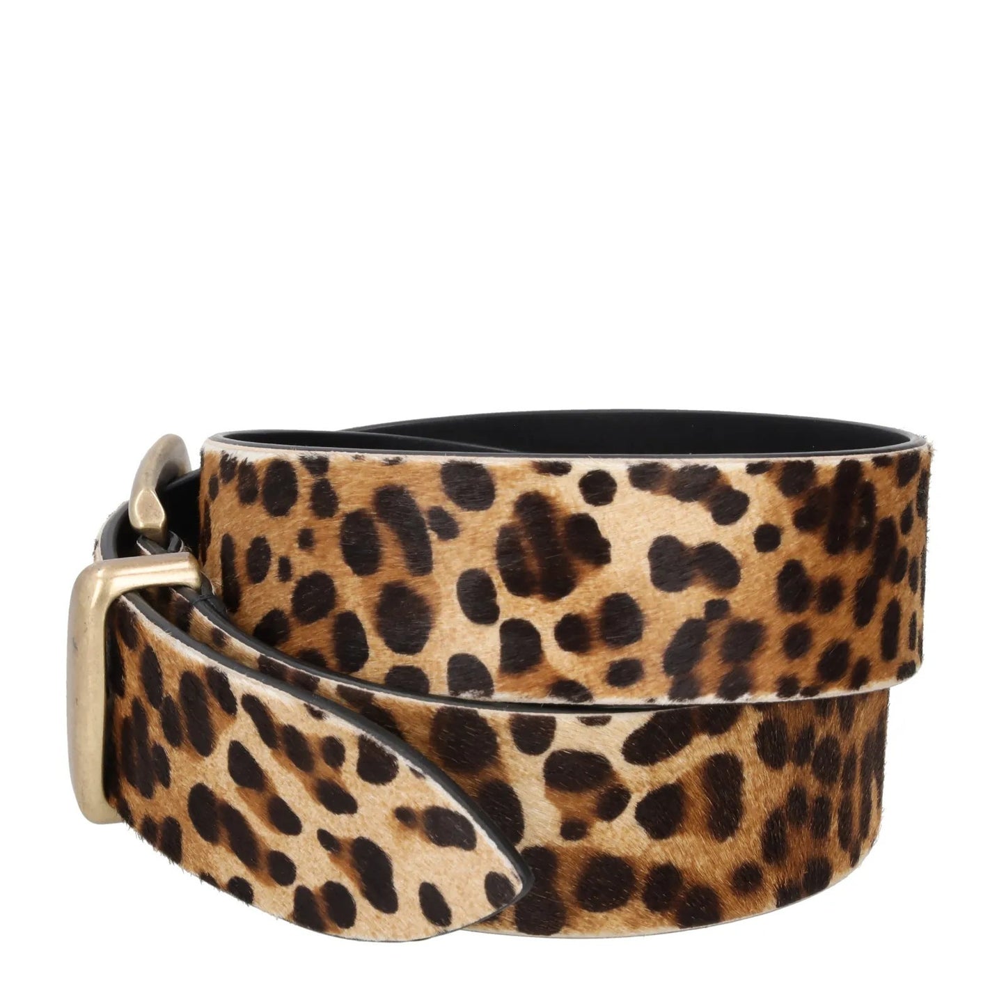DOLCE & GABBANA Womens Waist Belt Leopard Print Gold Buckle Size 80 RRP 350 — View 3