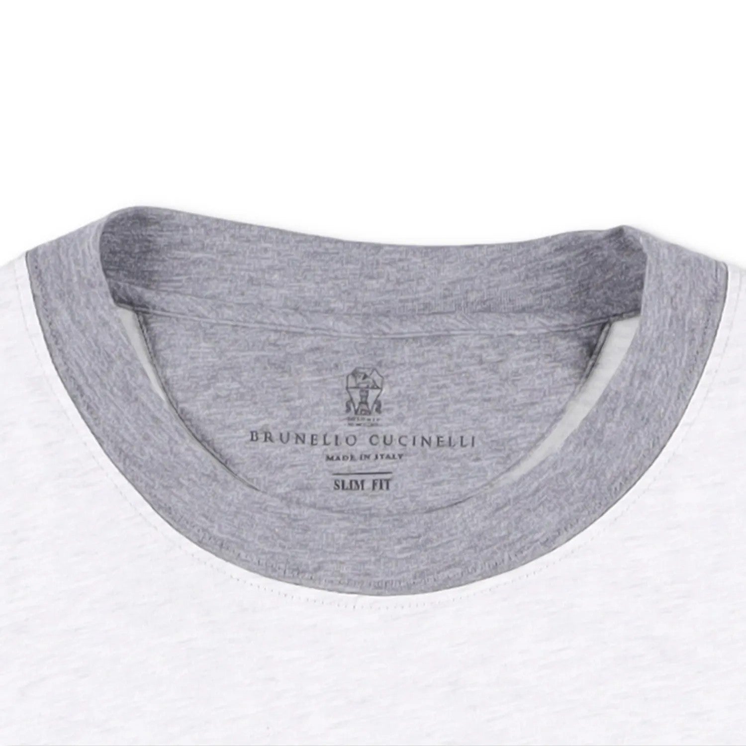 BRUNELLO CUCINELLI Mens T-Shirt White Cotton Crew Neck Short Sleeve XS RRP 300 — View 5