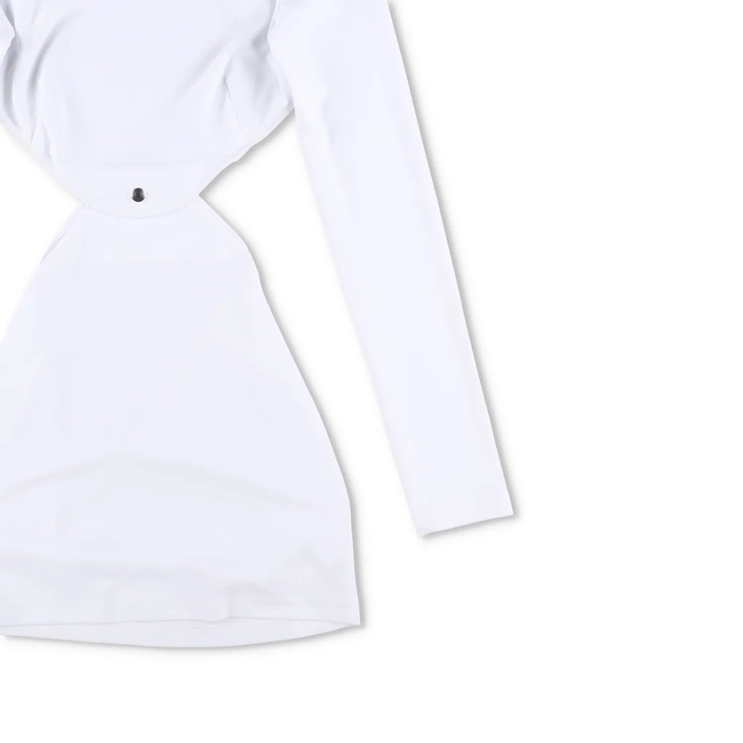 MOWALOLA Womens Power Jersey Two Pieces Mini Dress White Long Sleeve S RRP 510 — View 4