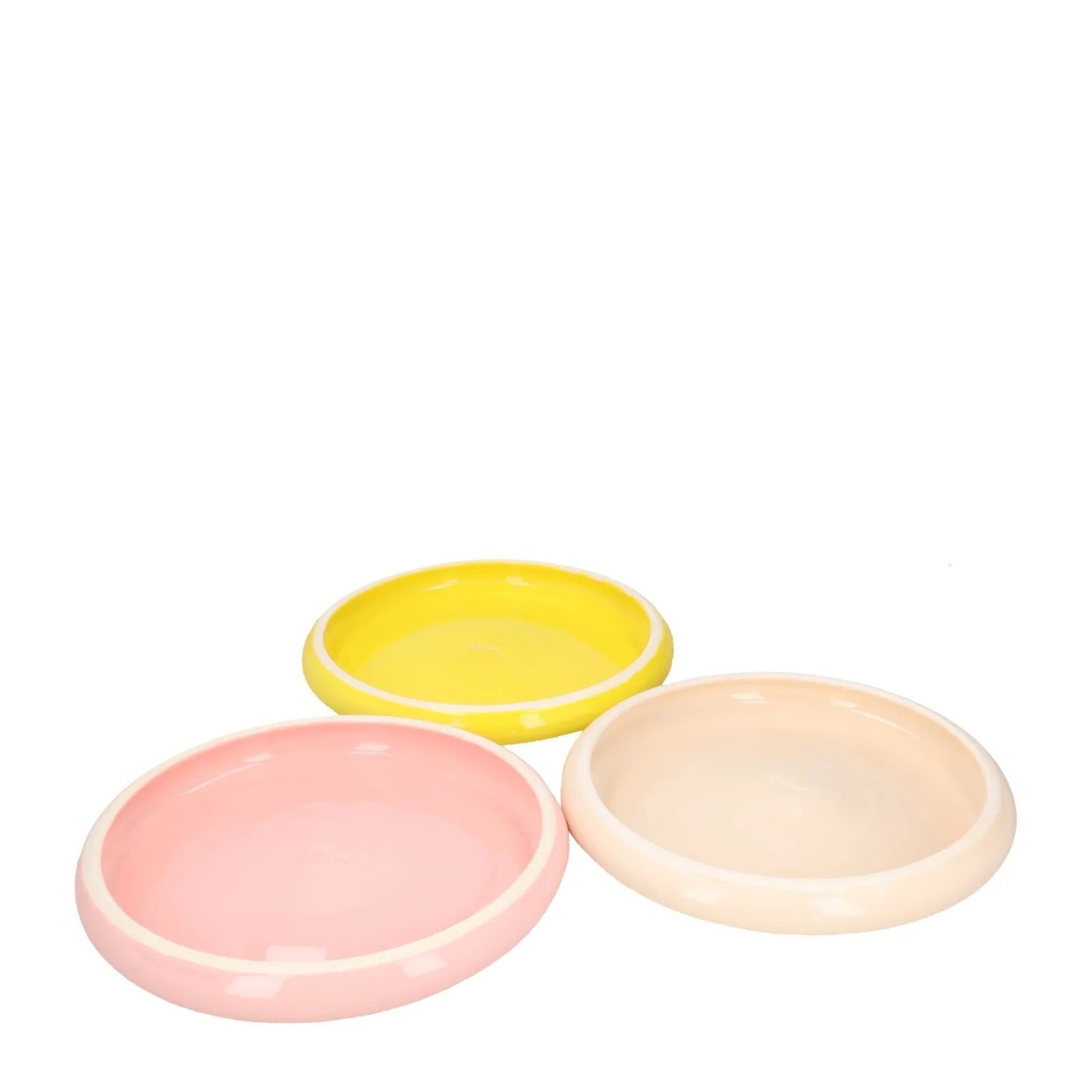 LOLA MAYERAS Set Of 3/4 Puffy Plate Round Multicoloured One Size  RRP 200 — View 2