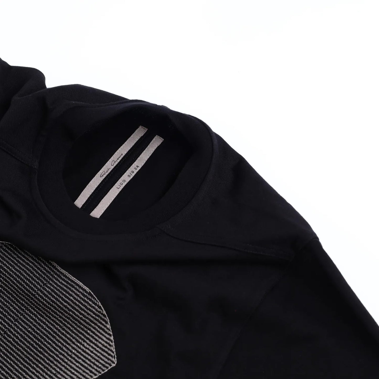 RICK OWENS Mens T-Shirt  Ron Jumbo Short Sleeve Crew Neck Black Size M RRP 585 — View 6