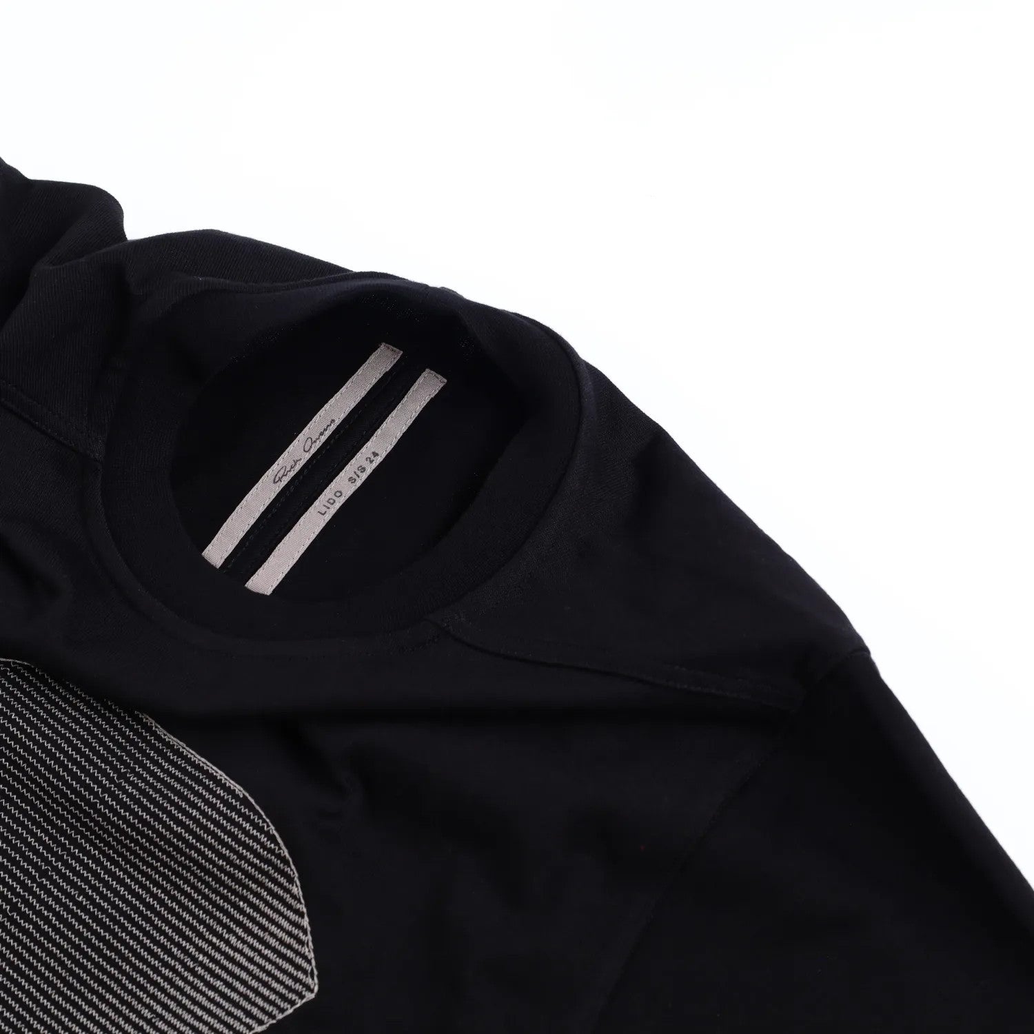 RICK OWENS Mens T-Shirt  Ron Jumbo Short Sleeve Crew Neck Black Size M RRP 585 — View 6