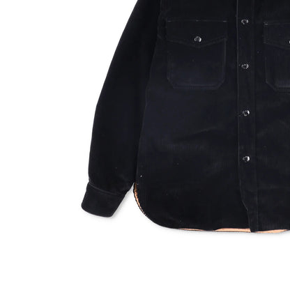 MONCLER X Palm Angels Womens Shirt Button-Up Corduroy Black Collared 38 RRP 865 — View 3