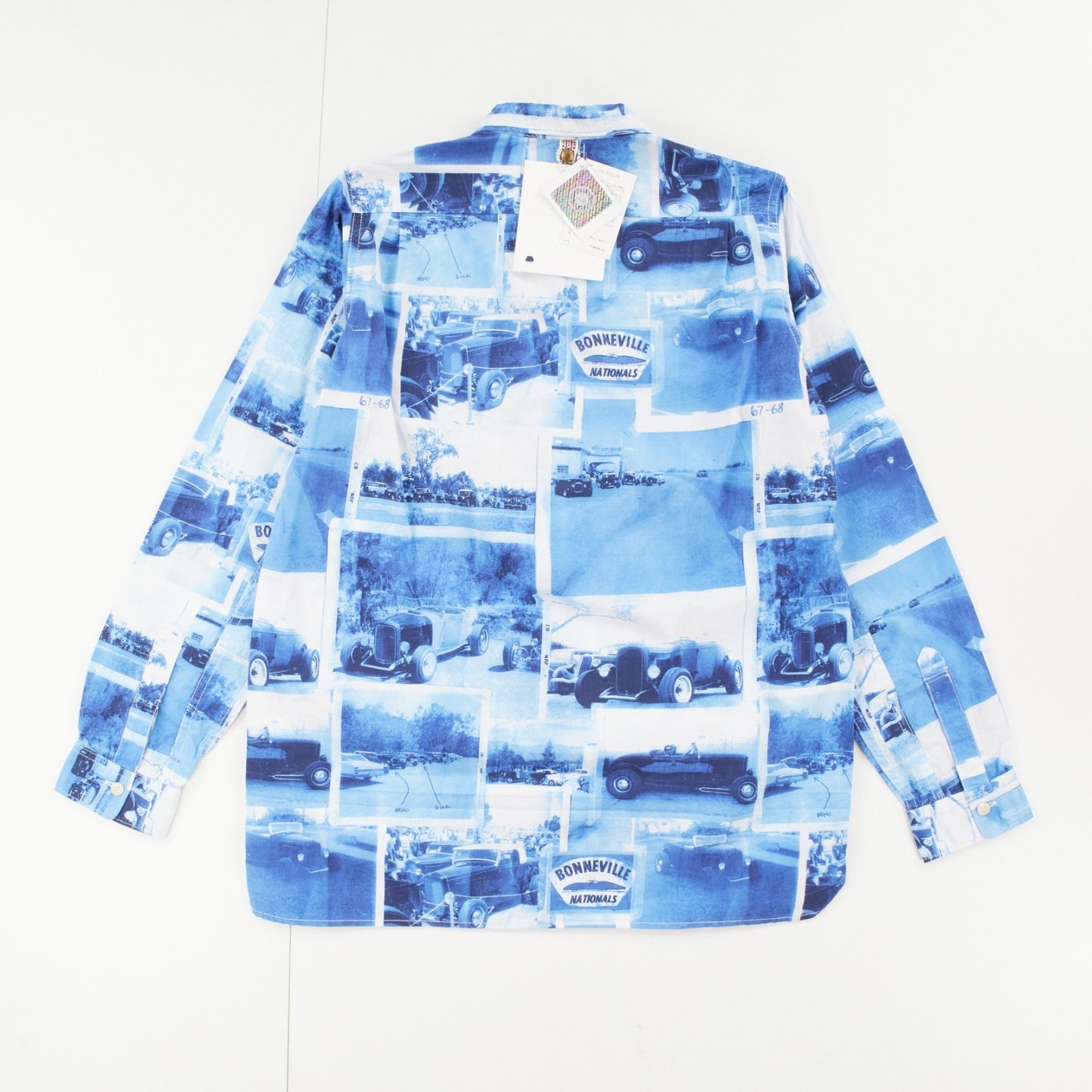 Visvim Mens Blue Dry Lakes Button Up Shirt Graphic Collared Size 1 RRP 550 — View 7