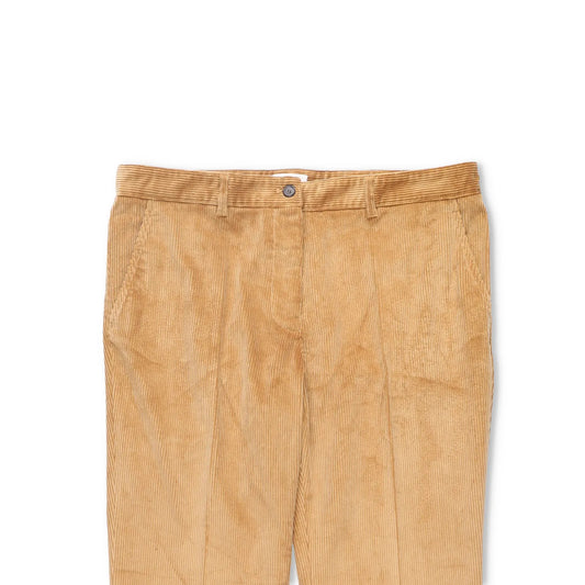 MIU MIU Men Velluto Coste Chino Trousers Yellow Corduroy Slash Pocket 50 RRP1220 — View 2