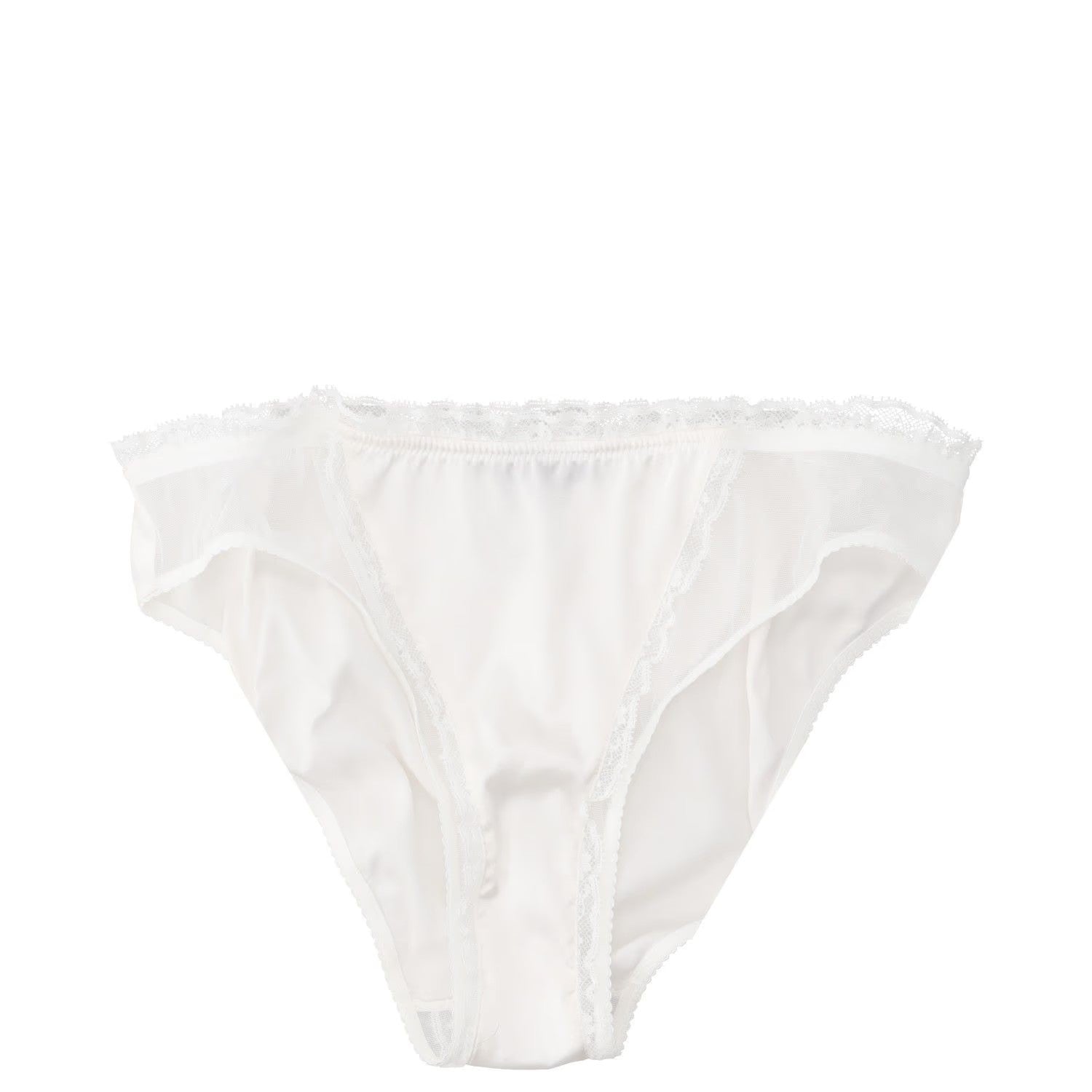 DOLCE & GABBANA Womens Brief Sheer Panel Lace White Knickers Size M RRP 245 — View 2