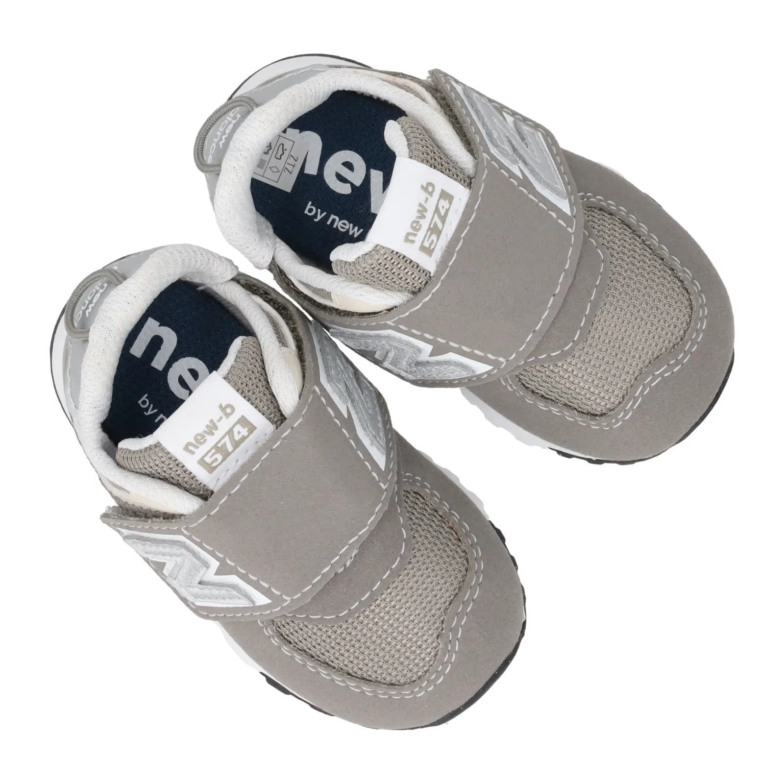 NEW BALANCE Unisex Kids 574 Evergreen Trainers Gray Strappy Infant UK 2.5 RRP 55 — View 8