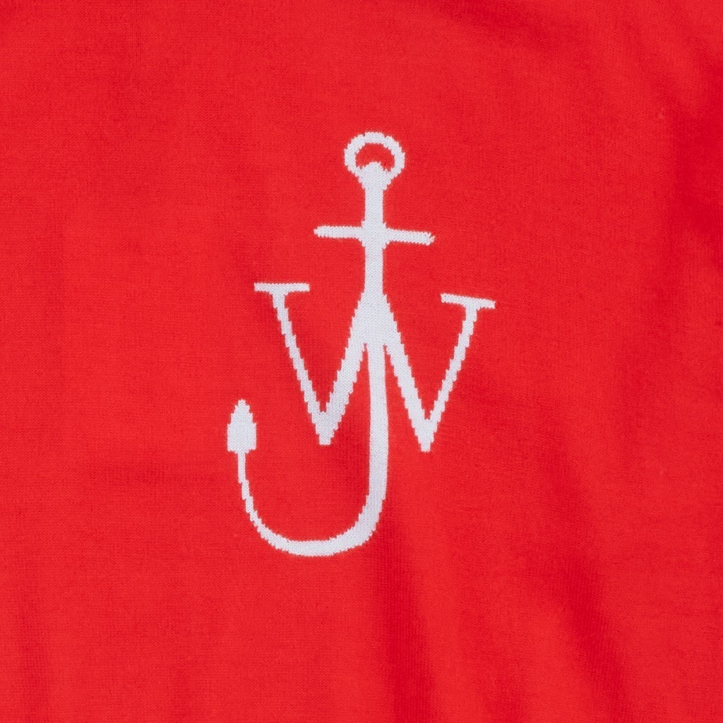 JW ANDERSON Anchor Logo Funnel Neck Jumper Unisex Knitwear Red Wool S RRP 355 — View 4