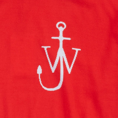 JW ANDERSON Anchor Logo Funnel Neck Jumper Unisex Knitwear Red Wool S RRP 355 — View 4