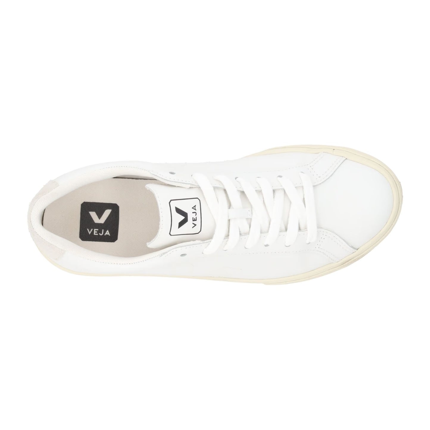 VEJA Esplar Sneakers Low Top Lace Up Leather Stitch Logo White UK 5 RRP 120 — View 7