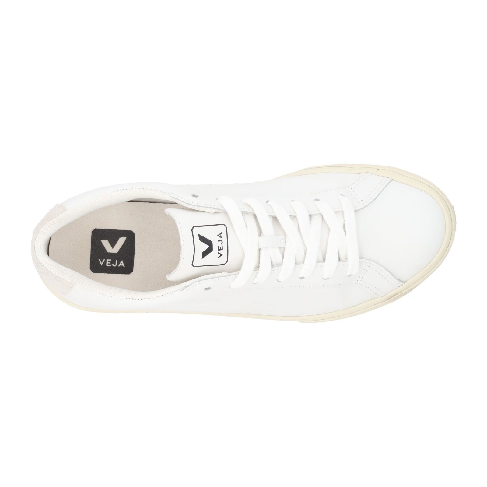 VEJA Esplar Sneakers Low Top Lace Up Leather Stitch Logo White UK 5 RRP 120 — View 7