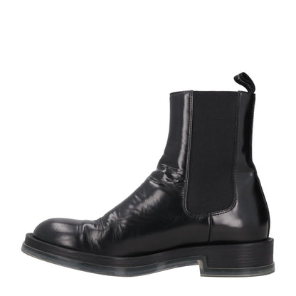 ALEXANDER MCQUEEN Mens Chelsea Boot Transparent Sole Black Leather UK 7 RRP 900 — View 4