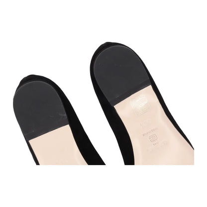 CAREL PARIS Womens Emilie 24 Ballet Flats Black Suede Leather Bow EU 36.5 RRP350 — View 9
