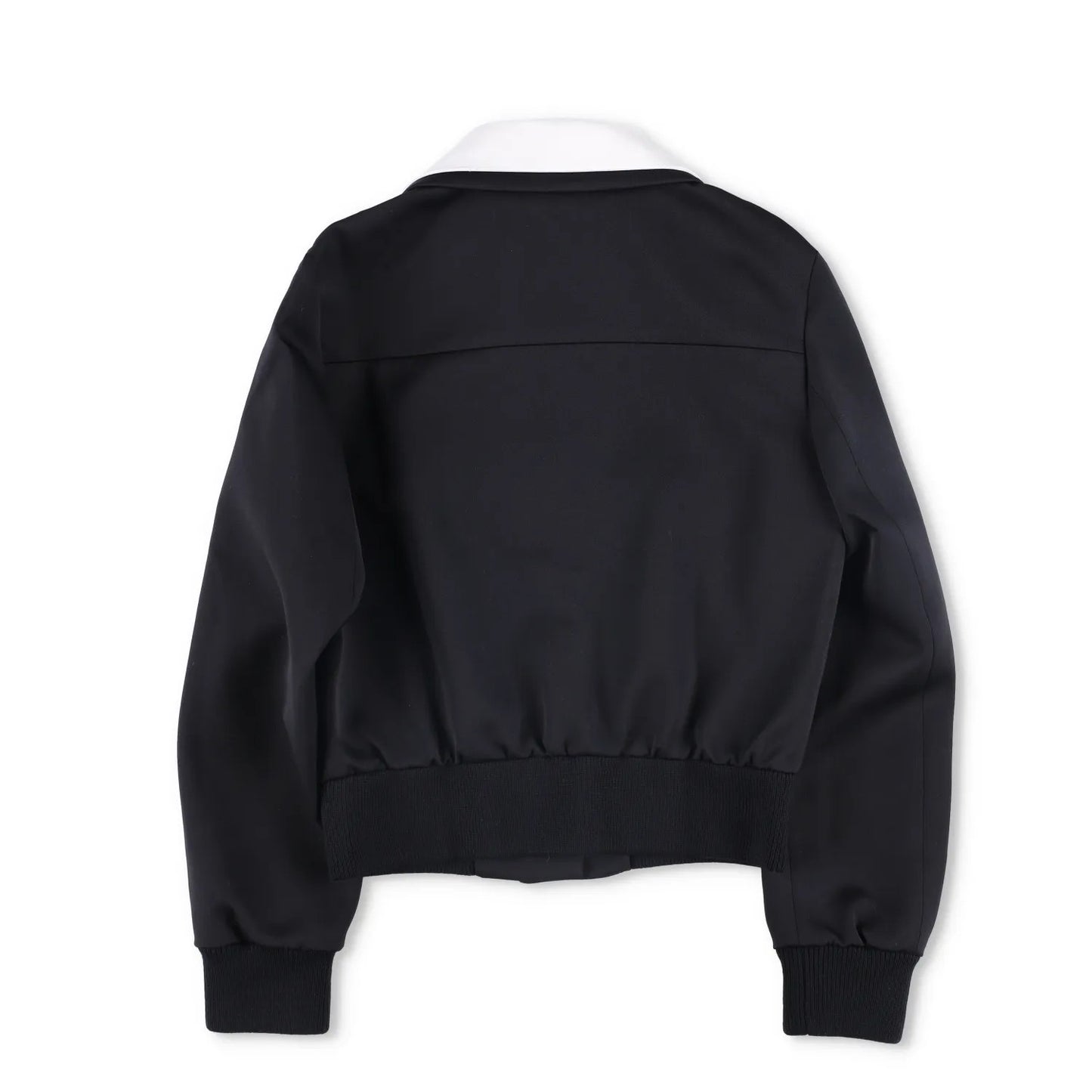 PRADA Womens Jacket Sports Collared Neck Long Sleeve Wide Lapel Black 40 RRP2638 — View 5