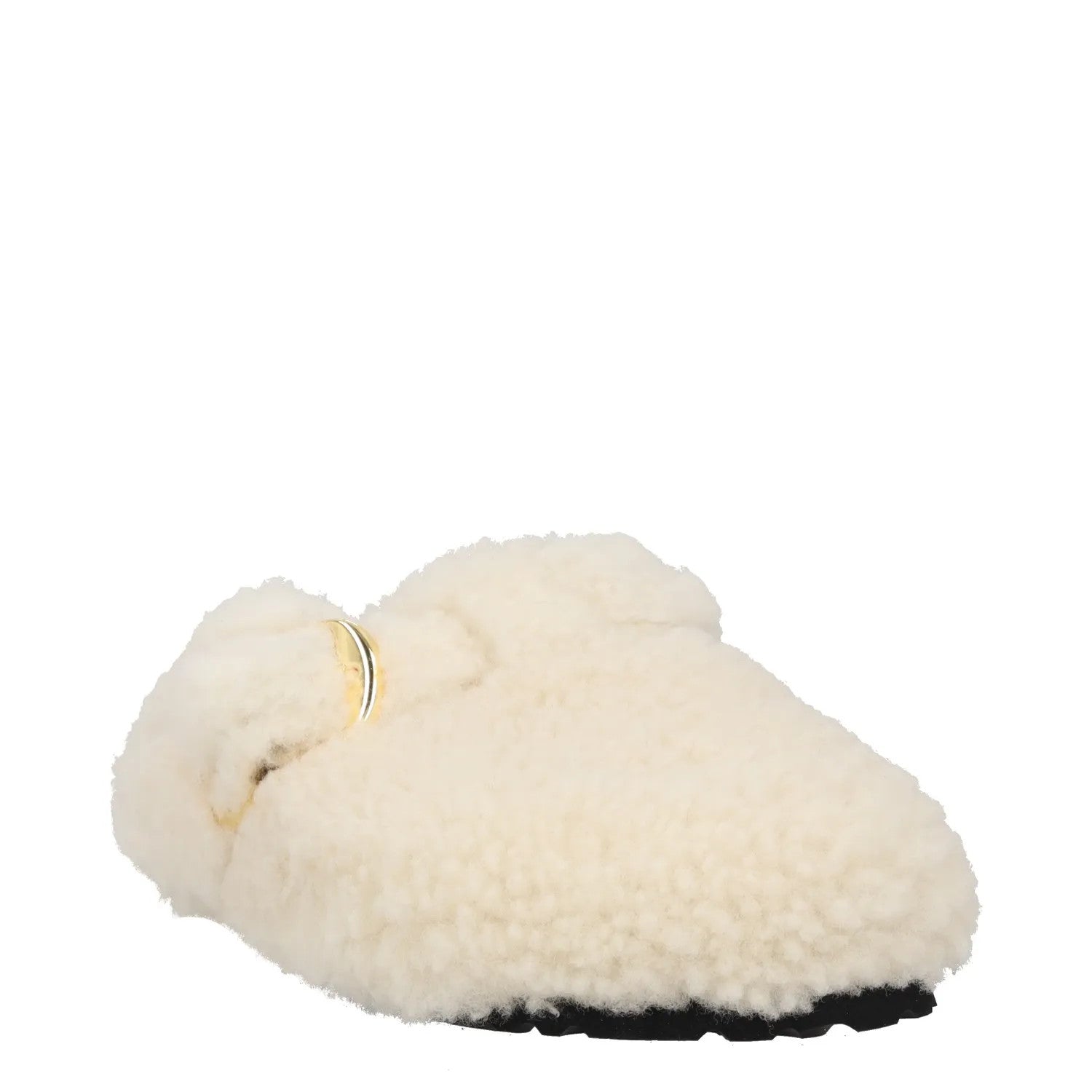 BIRKENSTOCK Womens Mule Slip On Sandal White Shearling Buckle UK 3.5 RRP 190 — View 2