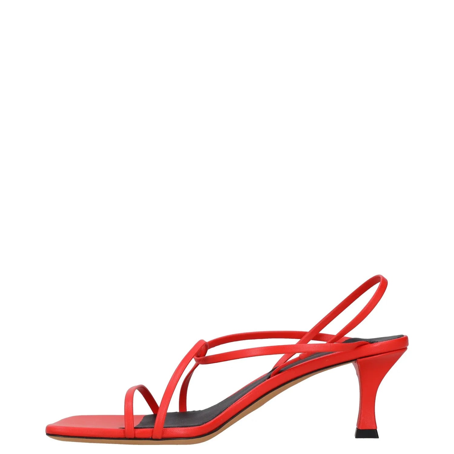 PROENZA SCHOULER Womens Square Strappy Sandals 60mm High Heel Red UK 3.5 RRP 475 — View 4