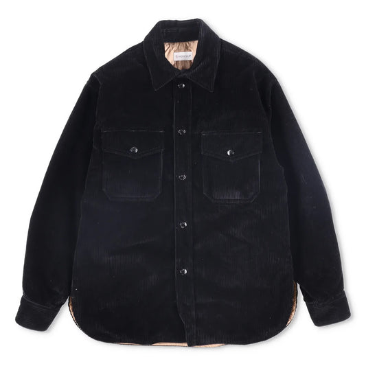 MONCLER X Palm Angels Womens Shirt Button-Up Corduroy Black Collared 38 RRP 865