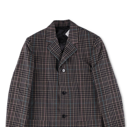 RAF SIMONS Mens Plaid Cotton Blend Jacket Multicoloured Casual RRP 750 — View 2