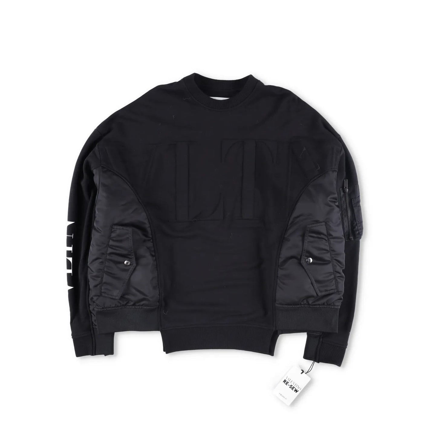 VALENTINO Mens Jumper Cotton Polyester Blend Black Crew Neck Size M RRP 1400 — View 5