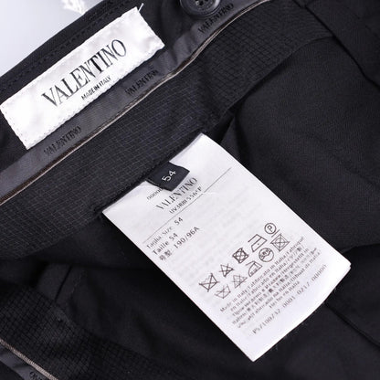 Valentino Mens Trousers Black Flat Front Zip Straight Leg Size 54 RRP 650 — View 7