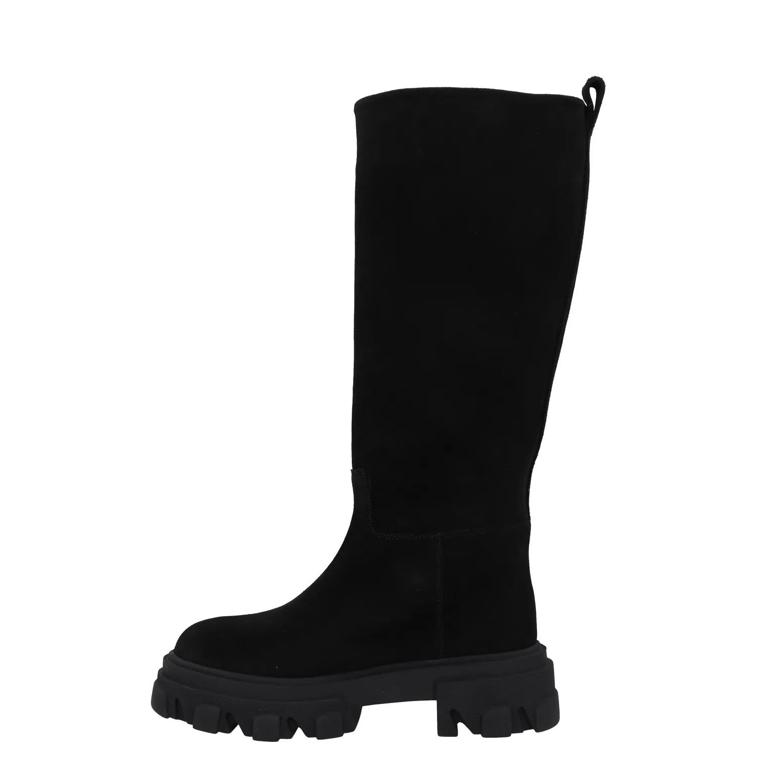 GIABORGHINI Womens Boot Black Leather Knee High Chunky Sole UK 2 RRP 375 — View 4