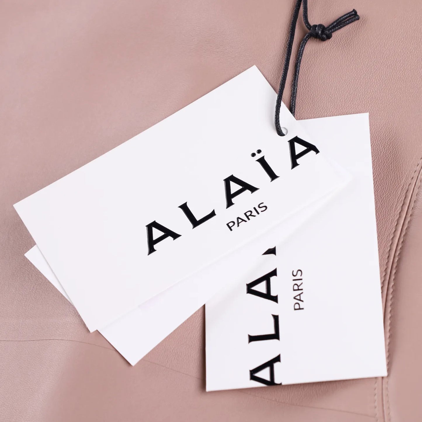ALAIA Womens Pencil Skirt Midi Leather Neutrals Zip Closure 40 RRP 5790 — View 7