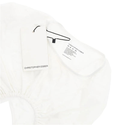CHRISTOPHER ESBER Womens U Prong Bikini Top Short Sleeve Crew White UK 8 RRP 150 — View 6