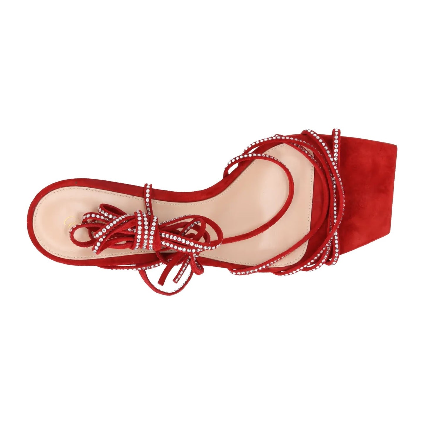 GIANVITO ROSSI Womens Red Stiletto Sandal Leather Strappy Square Toe UK7 RRP1099 — View 7