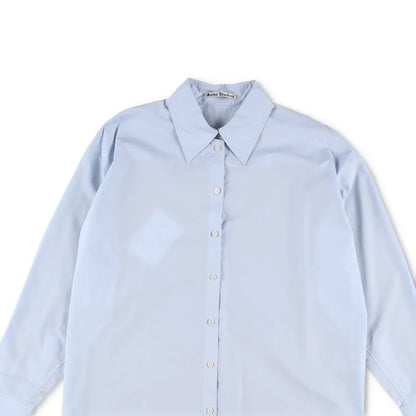 ACNE STUDIOS Womens Shirt Button-Up Collared Long Sleeve Blue Cotton 38 RRP 325 — View 2