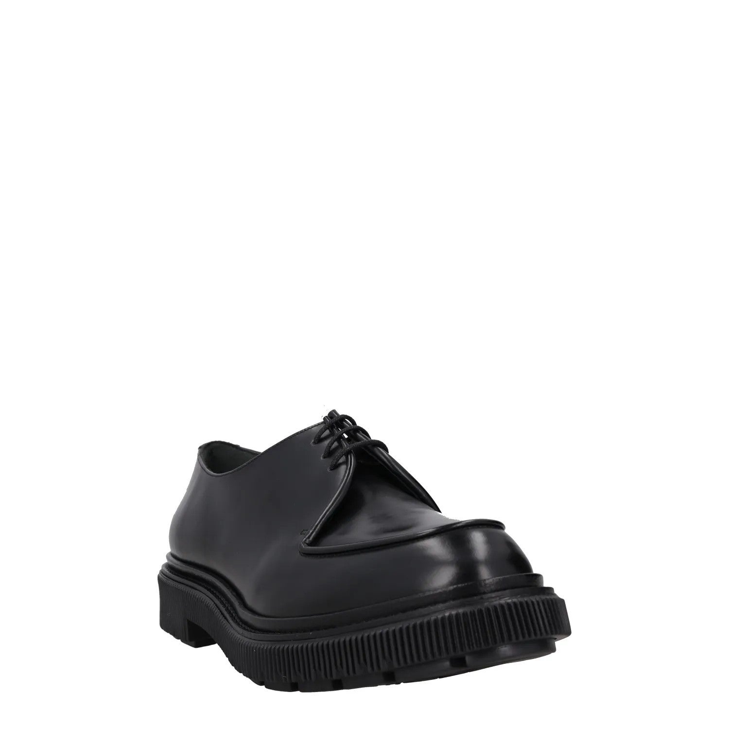 ADIEV Mens Loafers Black Patent Leather Lace Up Chunky Sole Casual UK 9 RRP 400 — View 2
