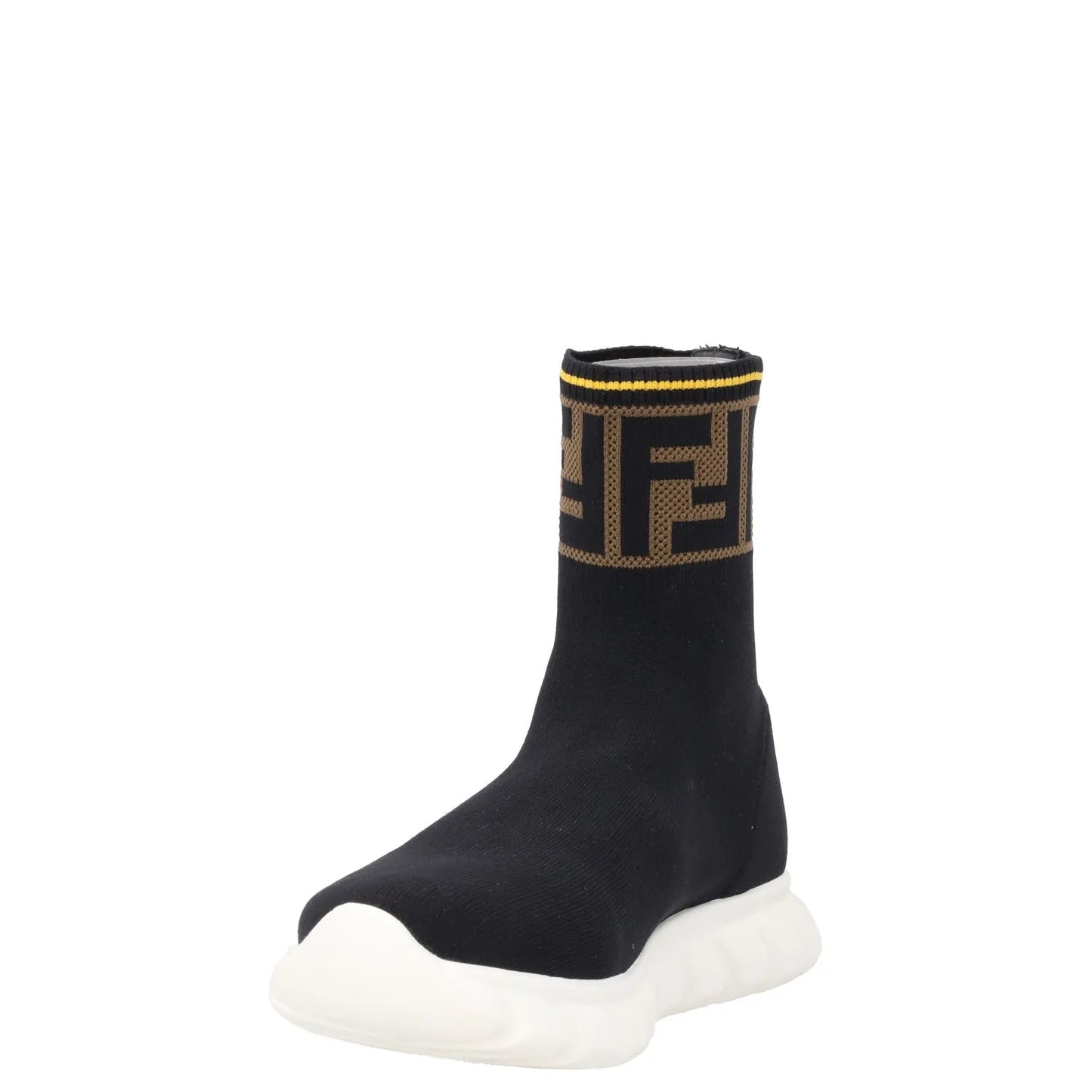 FENDI Boys Trainers Black Synthetic Knit Sock  Pull On Rubber Sole EU 31 RRP 175 — View 3