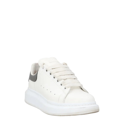 ALEXANDER MCQUEEN Womens Sneakers Pearl Black Leather Low Top EU 37.5 RRP 450 — View 2