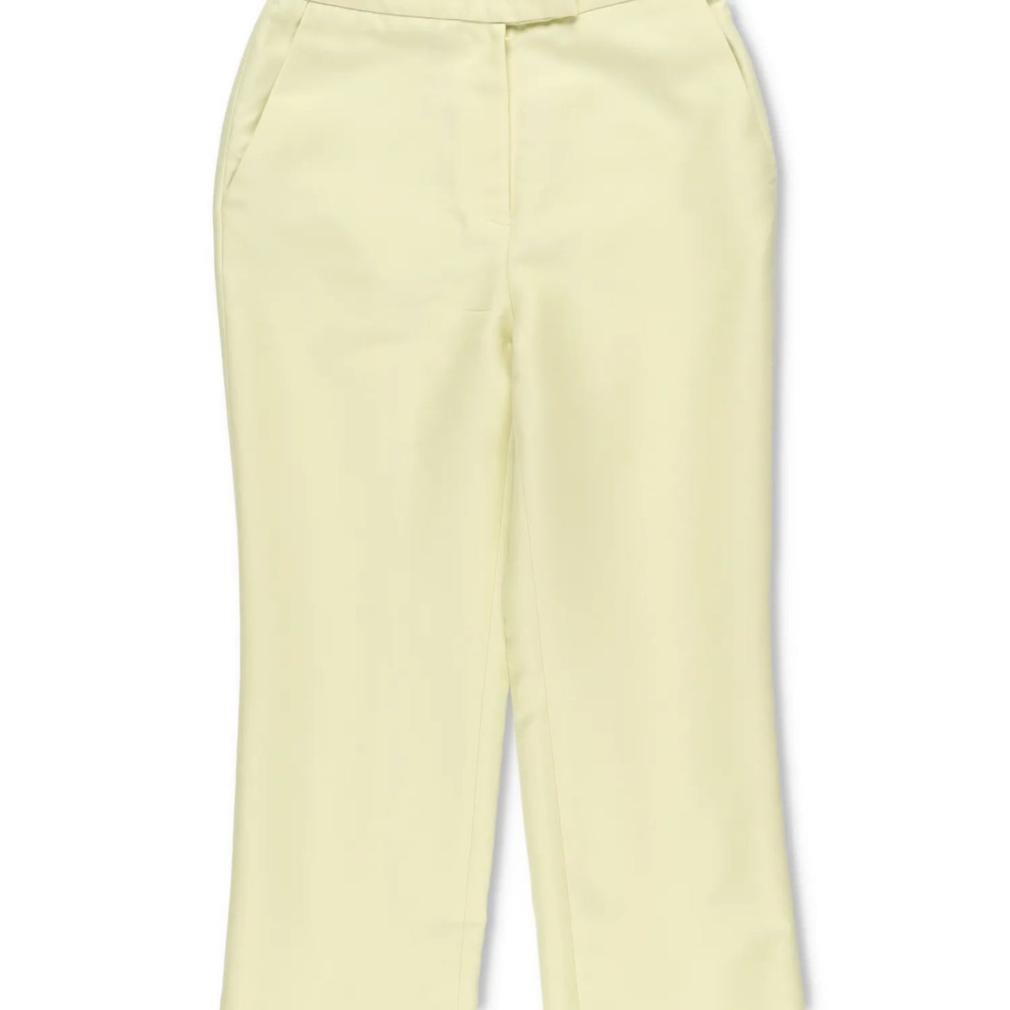 LVIR Womens Flared Trousers Back Slit Wool Blend Pants Green Size S RRP 235 — View 3