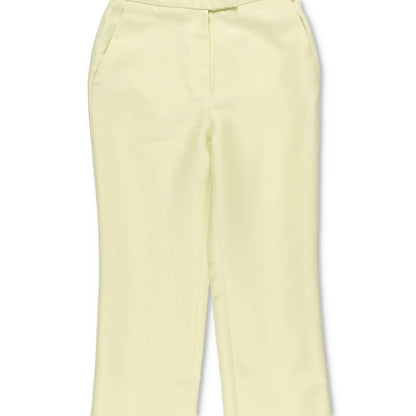 LVIR Womens Flared Trousers Back Slit Wool Blend Pants Green Size S RRP 235 — View 3