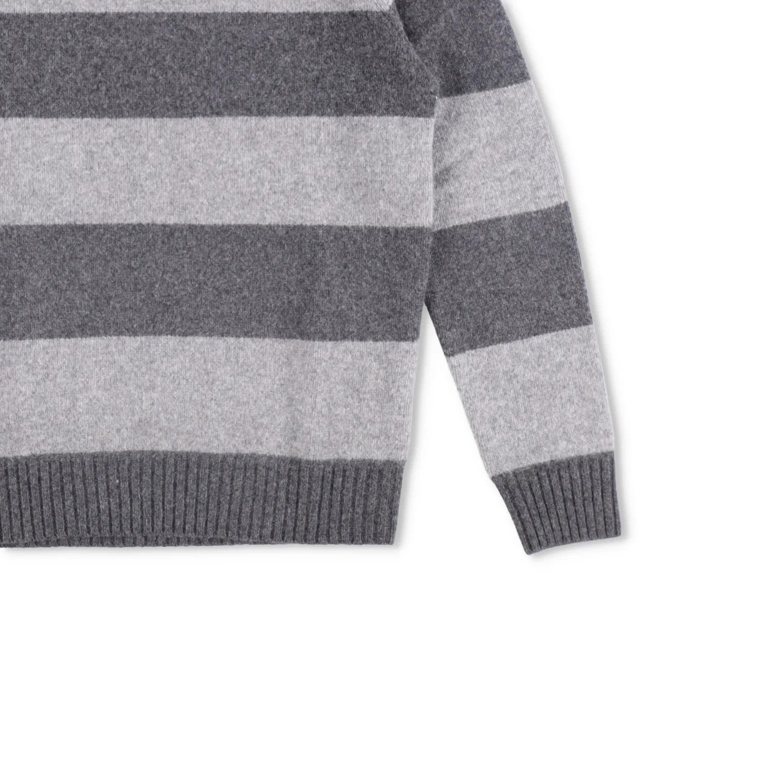 POLO RALPH LAUREN Mens Jumper Grey Knit Logo Striped Long Sleeve Size S RRP 395 — View 4