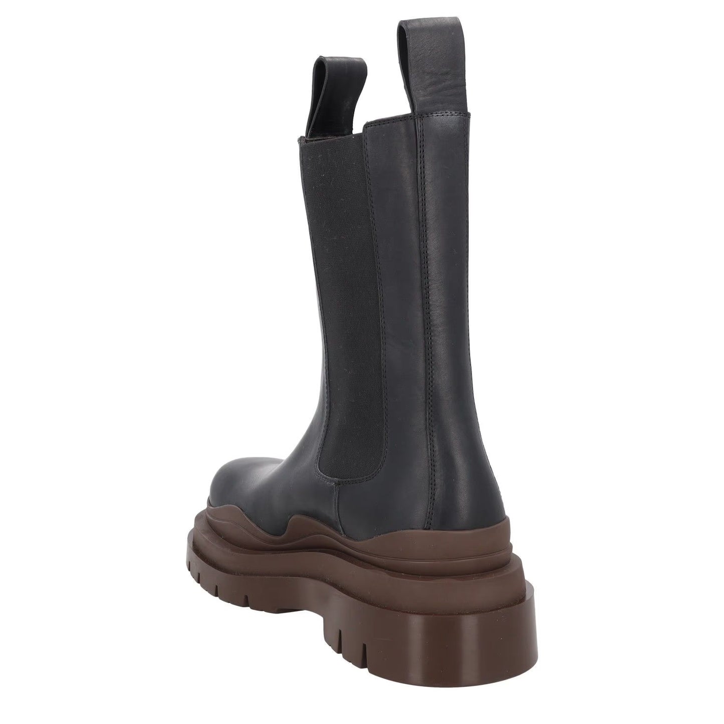 BOTTEGA VENETA Mens Chelsea Boots High Black Brown Leather UK 10 RRP 1080 — View 5