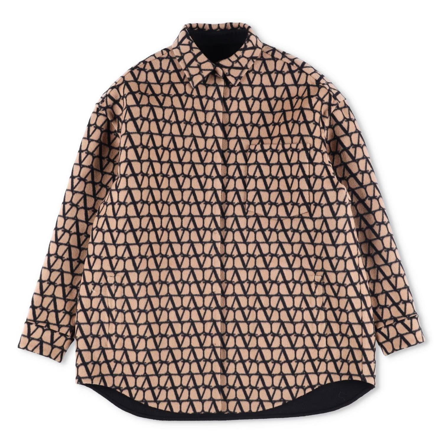 VALENTINO Women Giacca Camicia Double Reversibile Jacket Bomber Multi 38 RRP3800