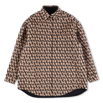 VALENTINO Women Giacca Camicia Double Reversibile Jacket Bomber Multi 38 RRP3800