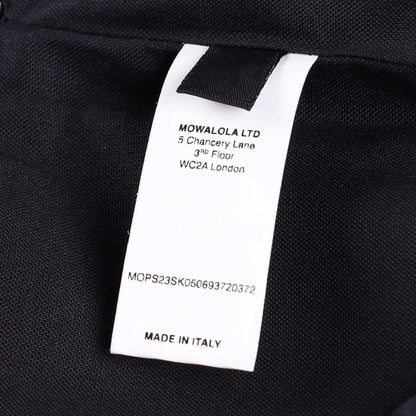 MOWALOLA Womens Pin Striped Mini Skirt Black Twill Zip Short Size S RRP 270 — View 8