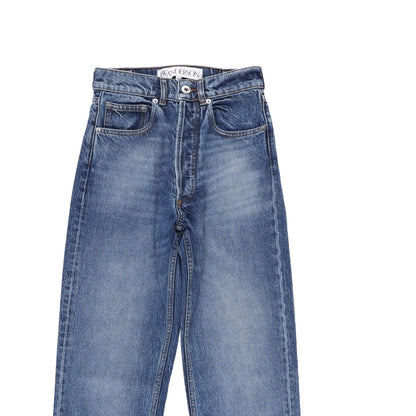 J.W.Anderson Womens Cropped Straight Leg Jeans Blue Denim Size 24 RRP 415 — View 5