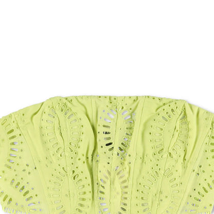 CHARO RUIZ IBIZA Womens Sting Top Corset Strapless Lace Lime Punch XL RRP 260 — View 2