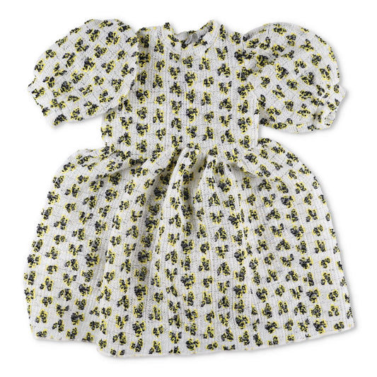 CECILE BAHNSEN Womens Dress 3/4 Puff Sleeves Floral Pattern Size 6 RRP 1735