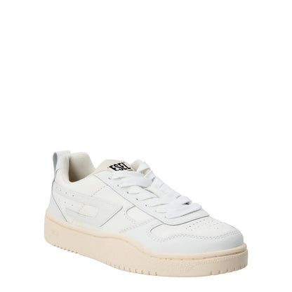 DIESEL Womens S-Ukiyo V2 Low Sneaker Leather Low Tops White EU 37 RRP 195 — View 2