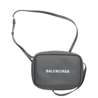 BALENCIAGA Womens Crossbody Bag Grey Leather Handbag Logo Size Small RRP 950 — View 7