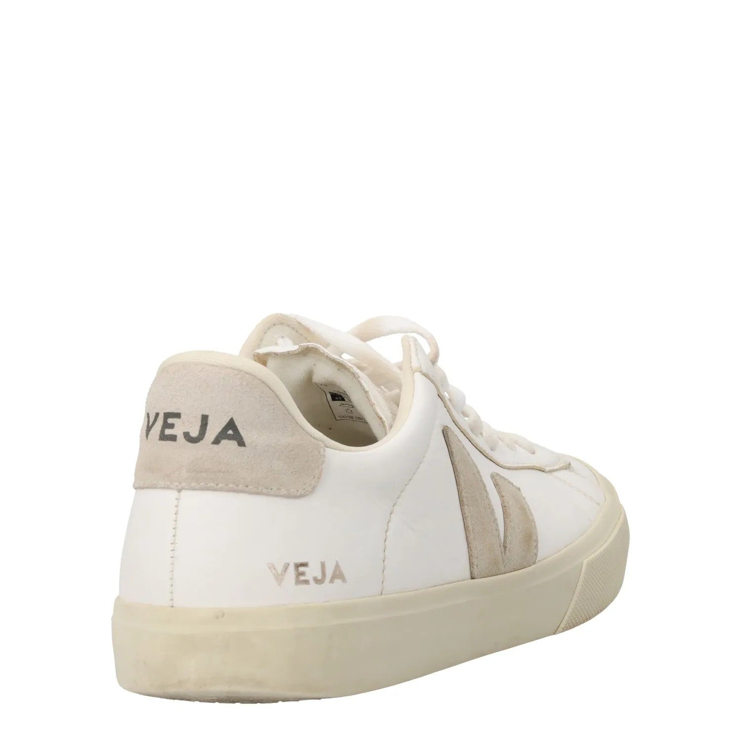 VEJA Mens Co Campo Natural Sneakers White Low Top Lace Up Size UK 9 RRP 140 — View 6
